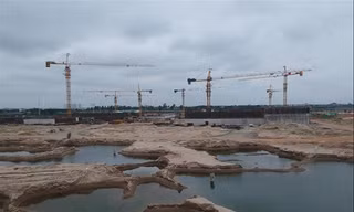 Nhà máy nước mặt sông Hồng ngổn ngang cuối năm 2020 