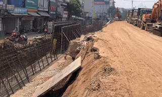 Ngổn ngang dự án cải tạo mặt đê Âu Cơ đoạn từ Nghi Tàm đi cầu Thăng Long