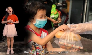 Thí sinh Lưu Hoàng Yến Nhi thể hiện bài Hộp cơm từ thiện