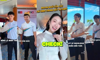MC Khánh Vy "check var" trình ngoại ngữ của 4 nhà leo núi Chung kết Olympia 23
