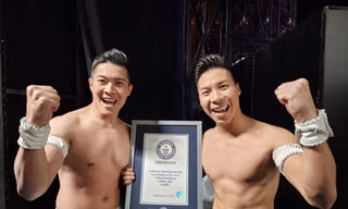 Quốc Cơ - Quốc Nghiệp mạnh mẽ vượt qua chấn thương, xác lập kỷ lục Guinness mới