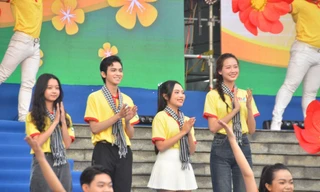 Hoa hậu Bảo Ngọc, Phương Mỹ Chi tham dự Lễ ra quân Chiến dịch Xuân tình nguyện lần thứ 16