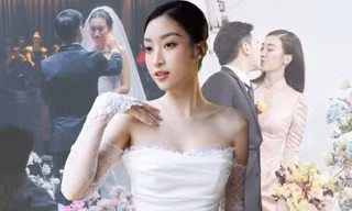 Đám cưới Hoa hậu Đỗ Mỹ Linh: Tiệc sang trọng tựa khu vườn tựa cổ tích, nhan sắc cô dâu "gây bão"