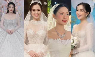 Váy cưới của vợ các cầu thủ ĐT bóng đá Việt Nam có giá lên gần 1 tỷ đồng