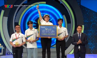 Nam sinh Hải Phòng giành chiến thắng phút chót tại cuộc thi tuần Đường Lên Đỉnh Olympia