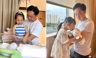 Gia đình Cường Đô La đón thêm thành viên, Suchin ngày càng ra dáng chị Ba