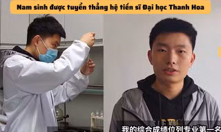 Nam sinh Trung Quốc đạt điểm gần như tuyệt đối được tuyển thẳng bậc Tiến sĩ ĐH Thanh Hoa