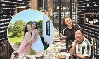 Nhã Phương hiếm hoi lộ diện khi mang thai, không ngại "đọ sắc" cùng Hoa hậu Thiên Ân