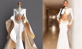 Hoa hậu H’Hen Niê lại vướng nghi vấn mặc váy đạo nhái, nhà thiết kế nước ngoài phản ứng thế nào?