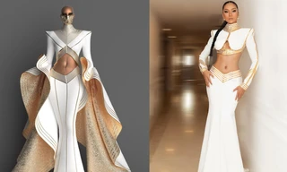 Hoa hậu H’Hen Niê lại vướng nghi vấn mặc váy đạo nhái, nhà thiết kế nước ngoài phản ứng thế nào?