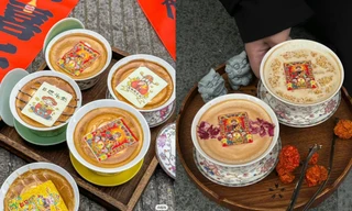 Netizen Trung rần rần check-in "xin vía" cà phê Thần Tài hot nhất dịp Tết 2024 