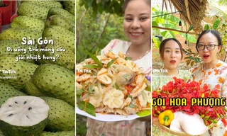 Thực đơn siêu cuốn từ các nguyên liệu "lạ" hoa phượng, đọt đu đủ khuấy đảo Tóp Tóp