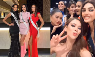 Hoa hậu Ngọc Châu tự tin so kè nhan sắc, dạy tiếng Việt cho hội chị em Miss Universe