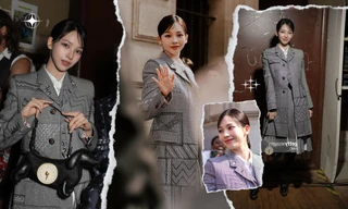 Karina aespa xuất hiện với hình ảnh tiểu thư sang chảnh, gây sốt tại show Thom Browne