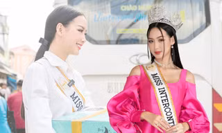 Hoa hậu Liên lục địa Bảo Ngọc giải thích việc trang điểm đậm khi đi làm từ thiện