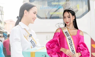 Hoa hậu Liên lục địa Bảo Ngọc giải thích việc trang điểm đậm khi đi làm từ thiện