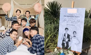 Đám cưới Diệu Nhi - Anh Tú: Chú rể tổ chức tiệc độc thân, dàn khách mời lên đồ cực xịn