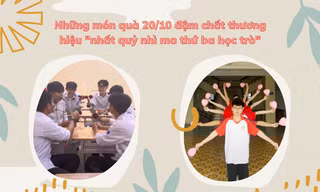 Hội nam sinh đầu tư quà 20/10: Bắt trend "2, 3 con mực", tặng dép tổ ong thay hoa hồng