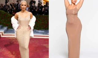 Kim Kardashian sản xuất hàng loạt "hàng nhái" bộ đầm huyền thoại của Marilyn Monroe