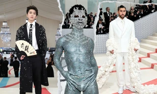 Sao nam trên thảm đỏ Met Gala 2023: Muôn kiểu "chặt chém"!