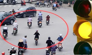Luật hoá quy định cấm vượt đèn vàng