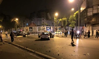 Hiện trường vụ tai nạn. Ảnh: C.Phong