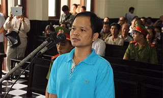 Bị cáo Võ Văn Minh tại phiên toà sơ thẩm.