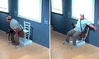 Ngồi lên hiện vật tạo dáng, khách tham quan làm gãy chiếc ghế trị giá hơn 1 tỷ