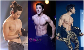 nam thần cởi áo