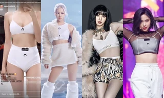 Ngọc Trinh “bắt trend” trang phục trăng lưỡi liềm, set đồ đụng cả Lisa, Rosé lẫn Ryu Jin