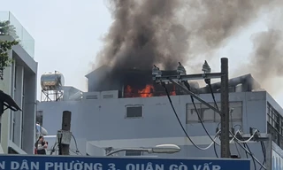 Đang cháy lớn tại quận Gò Vấp - TPHCM