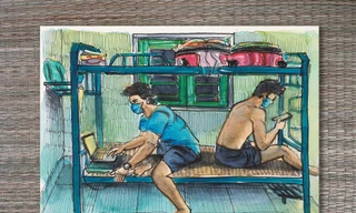 Cuộc sống trong khu cách ly qua những bức ký họa của chàng du học sinh