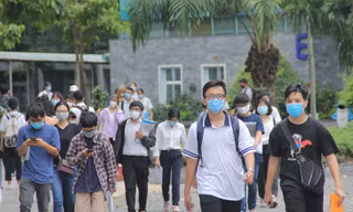 Thí sinh tham dự kỳ thi ĐGNL năm 2020 tại TPHCM