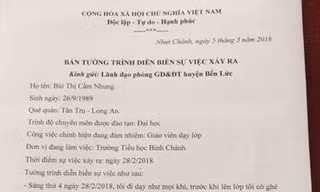 Cô giáo tiểu học buộc phải quỳ gối vì 'không còn đường lui'