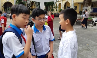 Thí sinh dự thi vào lớp 6 Trường Chuyên Trần Đại Nghĩa ngày 12/6 