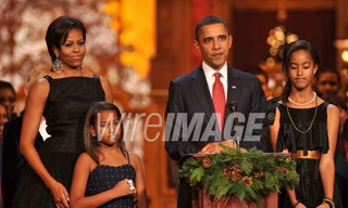 Gia đình Tổng thống Mỹ dự tiệc Noel của sao