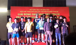Khởi động giải Bóng bàn học sinh, sinh viên TP. HCM