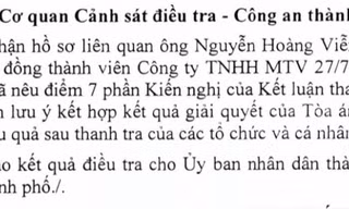 Chuyển hồ sơ cho Công an TPHCM điều tra nguyên giám đốc Công ty 27/7