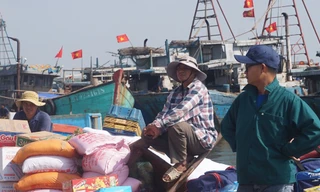 Cảnh ngư dân phấn khởi ra khơi đầu năm lấy lộc