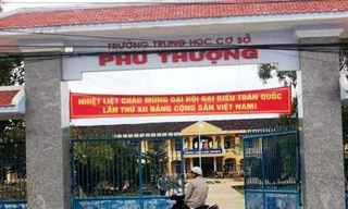 Trường THCS Phú Thượng, một trong nhiều trường học sáp nhập từ huyện Phú Vang về TP Huế