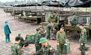 Trận địa pháo hoa 2.000 quả tại Huế trước giờ khai hỏa đón năm mới