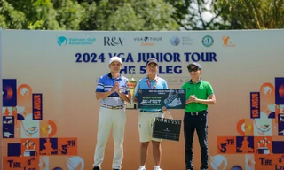 Golfer trẻ Lê Minh Nghĩa lần đầu vô địch VGA Junior Tour 