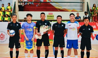 Chủ nhà thắng trận ra quân giải futsal sinh viên khu vực Hà Nội 2024