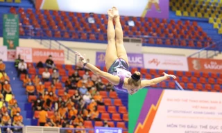 VĐV TDDC Phạm Như Phương thi đấu tại SEA Games 31. Ảnh: Như Ý