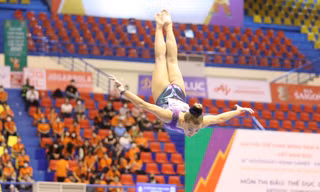 VĐV TDDC Phạm Như Phương thi đấu tại SEA Games 31. Ảnh: Như Ý