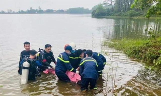Tìm thấy nam sinh viên tử vong ở hồ Khe Mây