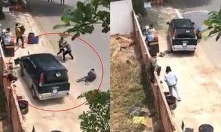 Đám đông bỏ chạy khi ô tô tập lái lao vào quán nước