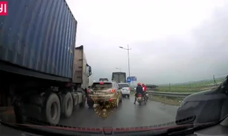 Lĩnh hậu quả vì lái xe kiểu “bon chen”