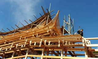 Cầu vòm gỗ không dùng đinh trụ vững hàng nghìn năm