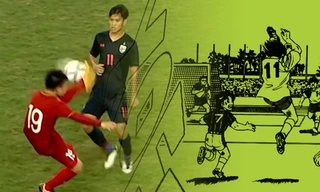 Quang Hải và cú tung móc bước ra từ truyện tranh